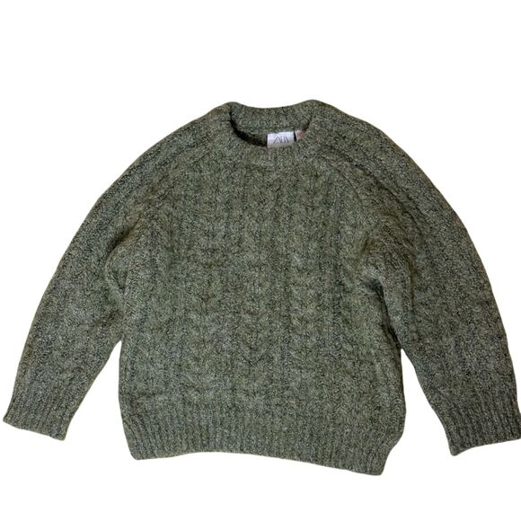 Zara Toddler Cable Knit Sweater Boy Girl Gray 98 US 2 3 Years bv - Picture 1 of 6